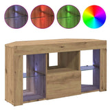 Corner LED TV Cabinet 100 x 40 x 50 cm Artisan Oak 889804