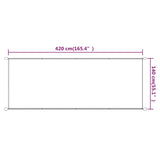 Vertical Awning Taupe 140x420 cm Oxford Fabric 148411