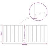 Lawn Edging 20 m x 20 cm Galvanised Steel Silver 42030325