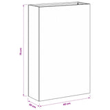 Garden Planter Silver 40 x 20 x 75 cm Galvanised Steel 8005438
