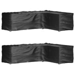 L-Shaped Garden Furniture Covers 2 pcs 18 Eyelets 285x220x80 cm 3155378