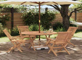 Garden Set 5 pcs Brown Solid Teak Wood 3437369