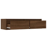 TV Cabinet with LED Lights Brown Oak 100X35.5x25 cm 860244