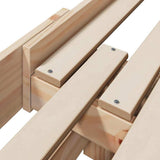 Bed Frame with Headboard Brown 80 x 200 cm Engineered Wood 877203