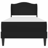Bed Frame with Headboard Black 90 x 190 cm Faux Leather 3415269