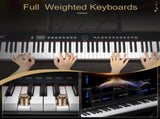 GPP-105 88 Key Full Size Semi-Weighted Standard Keyboards Digital Piano with Dual-tube X-Shape 59873538