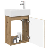 Bathroom Vanity Unit with Tap Artisan Oak 45.5 x 22.5 x 84 cm 889480