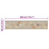 Kitchen Rug Washable Hexagon Pastel 60x300 cm Velvet 4005631