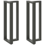 ZNTS Bar Table Legs T-Shaped 2 pcs Anthracite 50x35x cm Steel 4013102