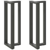Bar Table Legs T-Shaped 2 pcs Anthracite 50x35x cm Steel 4013102