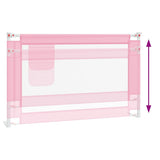 Toddler Safety Bed Rail Pink 120x25 cm Fabric 10200