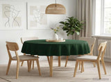 Table Cloth 5 pcs Round Dark Green 160 cm 42040375