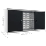 Workbench with Three Wall Panels and One Cabinet 3053431