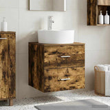 Wall-Mounted Sink Vanity Smoked Oak 49.5 x 44.5 x 65 cm 890298