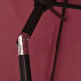 Garden Parasol with Metal Pole Bordeaux Red 300 cm 313752