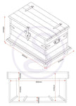 ZNTS Corona Single Storage Chest 100-102-030