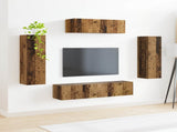 TV Cabinet 5 pcs Old Wood 3409175