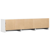 TV Cabinet with LED White 165 x 34 x 40 cm Engineered Wood 3418722