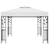 ZNTS Gazebo with LED String Lights 3x3 m White 3070311