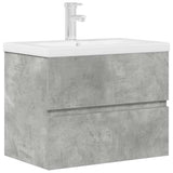 2 Piece Bathroom Furniture Set Concrete Grey Engineered Wood 3324914