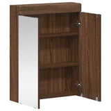 Bathroom Mirror Cabinet TULUM Brown Oak 60 x 16.5 x 78 cm 880368