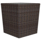Garden Bistro Set Brown, Cream White 3095934