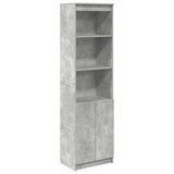 Highboard Concrete Grey 50x35x180 cm Engineered Wood 3328465