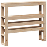 ZNTS Bed Frame without Mattress 100x200 cm Solid Wood Pine 3306426