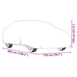 Car Cover for Sedan with Buckle Straps Full Silver L 4008927