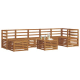 Outdoor Sofa Set 8 pcs Natural Solid Acacia Wood 3375189