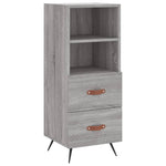 Highboard Grey Sonoma 34.5x34x180 cm Engineered Wood 3198895
