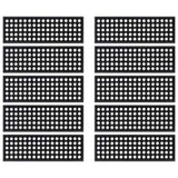 Stair Treads 10 pcs 25x75 cm Rubber 155631