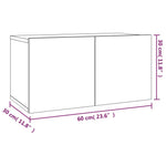 2 Piece TV Cabinet Set Grey Sonoma Engineered Wood 3120279