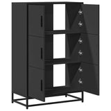 Highboard Black 68x35x106.5 cm Engineered Wood and Metal 849069