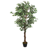Artificial Ficus Tree 1008 Leaves 180 cm Green 359028