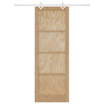 Sliding Door Manual White 83 x 232 cm Solid pine wood and steel 3333564