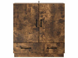 Sideboard Smoked Oak 66 x 34.5 x 92 cm Engineered Wood 895360