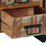 Bedside Cabinet Multicolour 40 x 40 x 59 cm Solid Reclaim Wood 4102732