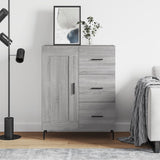 Sideboard Grey Sonoma 69.5x34x90 cm Engineered Wood 830282