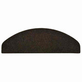 Stair Mats Self-adhesive 30 pcs 65x21x4 cm Dark Brown Half Round Large 3365661