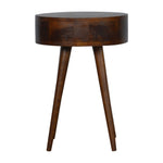 Nordic Chestnut Circular Bedside IN1298