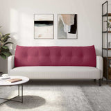 Back Pillow Wine Red 180 x 24 x 50 cm Velvet 42014579