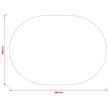 Table Cloth 5 pcs Oval Cream White 130 x 180 cm 42040510