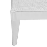 Sun Lounger White 100% Polypropylene Standard Height-Adjustable 364220