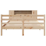 ZNTS Bookcase Bed without Mattress 120x200 cm Solid Wood Pine 3321850