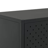 Sideboard Black 105x35x75 cm Steel 335868
