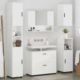 Bathroom Furniture Set 5 pcs High Gloss White 3393067