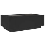 Coffee Table with Infinity LED Black 116x69x40 cm 3284057