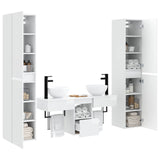 Bathroom Furniture Set 5 pcs High Gloss White 3406007