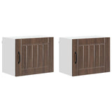 Wall Cabinet LUCCA 2 pcs Brown Oak 50 x 31 x 40 cm 884909